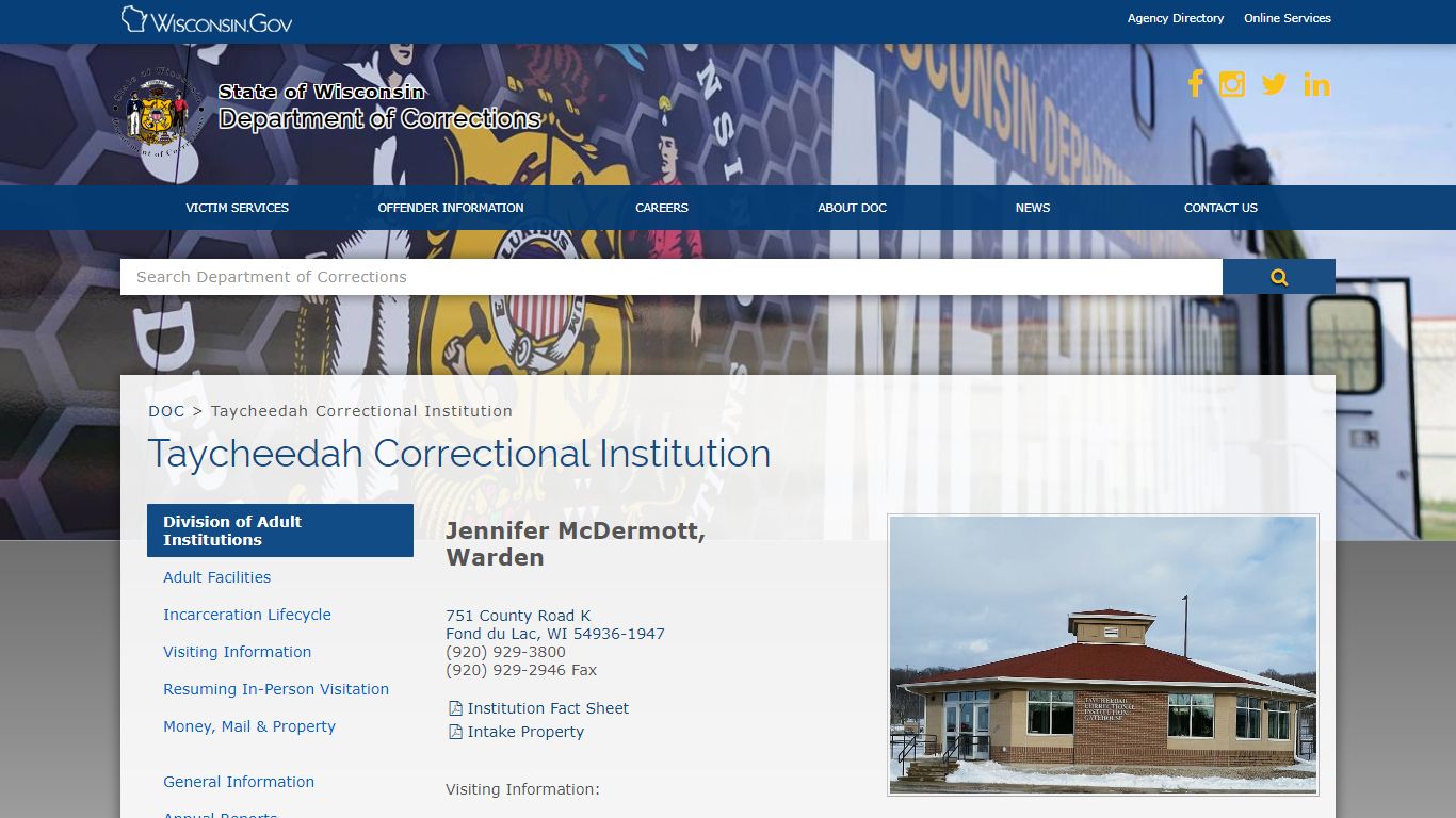 DOC Taycheedah Correctional Institution - Wisconsin